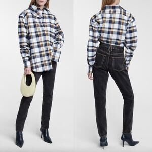 SLVRLAKE | Beatnik High Rise Rigid Denim Jeans Black Smoke Contrast Stitch 26